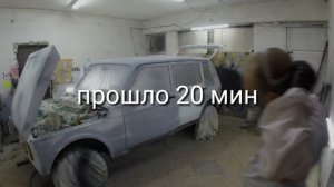 Покраска ВАЗ 2131 нива в раптор своими руками, ДЛЯ НОВИЧКОВ. Самый лёгкий, и самый простой способ!!