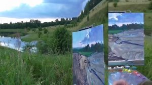 Как нарисовать пейзаж маслом. Мастер-класс по живописи для начинающих.