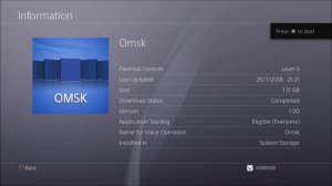 PS4 5.55 Getting Games On OMSK