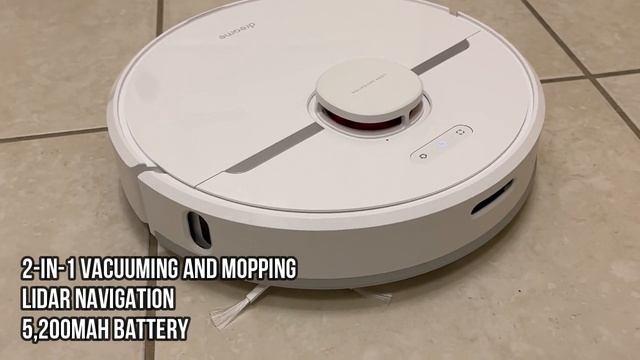 Dreametech D9 Pro Robot Vacuum and Mop Cleaner, Lidar Navigation Robot Vacuum Sweep смотреть онлайн