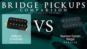 DiMarzio D ACTIVATOR vs Seymour Duncan NAZGUL - Passive Bridge Pickup Guitar Tone Comparison Demo