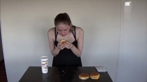 Triple Double, Triple Single, McDonald's Cheeseburger Challenge! ft Kate Ovens