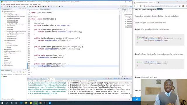 Part 22 – Updating User Details смотреть онлайн