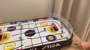 Играем в настольный хоккей Stiga Play Off 21