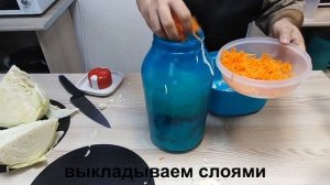 Квашеная капуста с виноградом "Суточная".