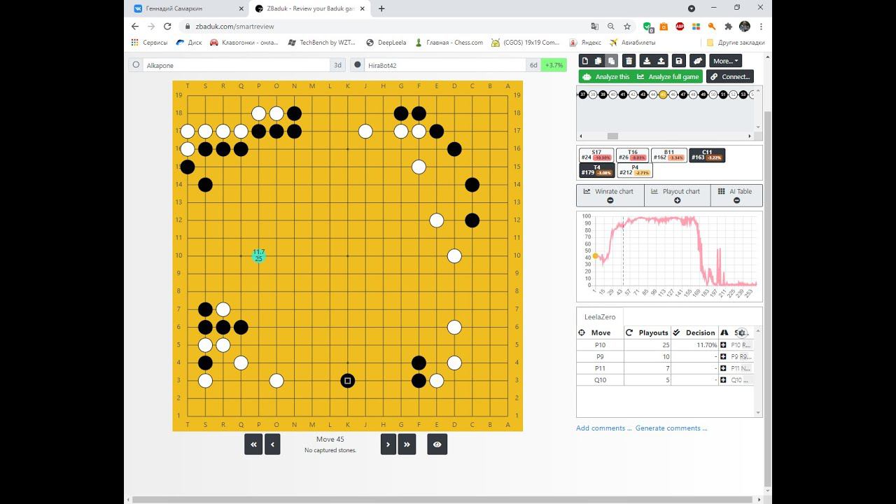 Game of go. Do 6 dan bots have large groups die? У ботов 6 дана большие группы умирают?