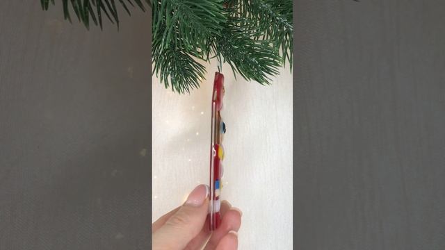 Арт. Е18  Новогодняя игрушка из фьюзинга «Щелкунчик»