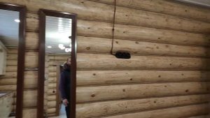 Монтаж ретро проводки / обзор ДОМА из рубленного бревна