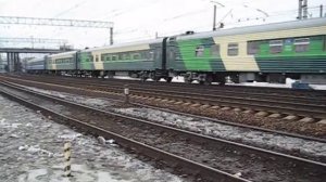 Электровоз ЧС7-095 (ТЧЭ-1) со скорым фирменным поездом "Премиум" №018Е Москва - Пермь.