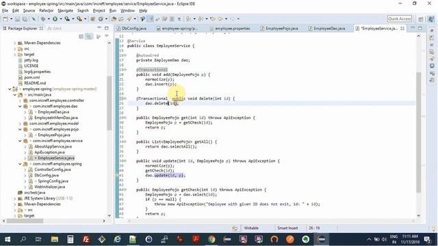 Spring Database Transactions смотреть онлайн
