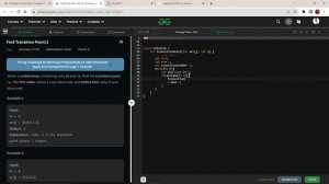 Find Transition Point #GFG POTD # GFG # LEETCODE# DATASTRUCTURE