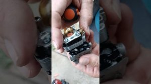 разборка карбюратора триммера