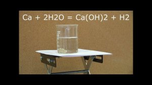 Ca + H2O