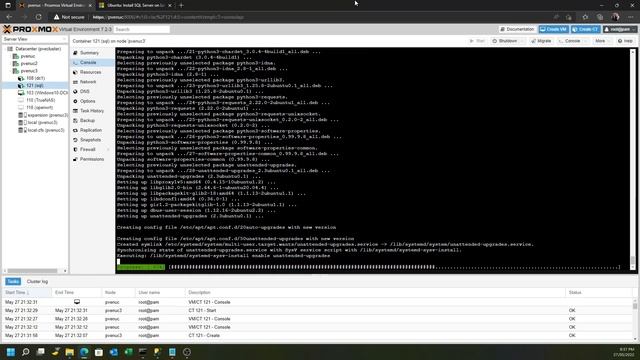 Installing Microsoft SQL Server onto a ProxMOX LXC Container