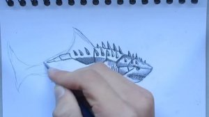 How to Draw Megalodon from Jurassic World the Game. -Danny the Dinosaur Drawer