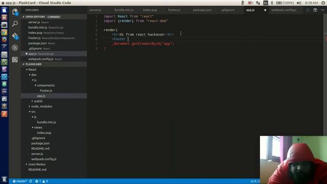 ReactJS/Redux, NodeJs and ElasticSearch - 6 - Adding Components To React. смотреть онлайн