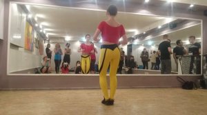 Alena Sorokina kizomba lady style - Soulkizz afterlesson demo 15.03.17