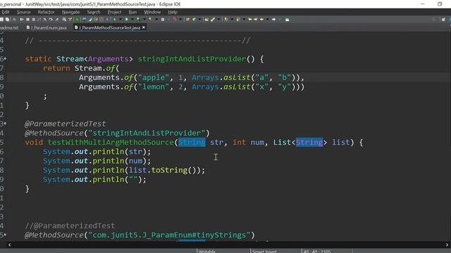 Chapter 16: Passing Parameter (@MethodSource, Streams) смотреть онлайн