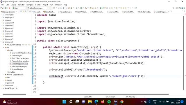 Selenium Select Dropdown Value | Selenium Select Class | Selenium Webdriver Select Dropdown Java