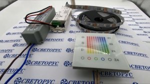 Обзор и подключение светодиодной сенсорной панели SR-2831 к контроллеру с mix лентой. DIODLINE.RU