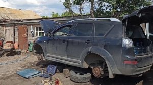 Пробую себя на ютубе. Хана шаровой  на Mitsubishi Outlander XL 2008г.