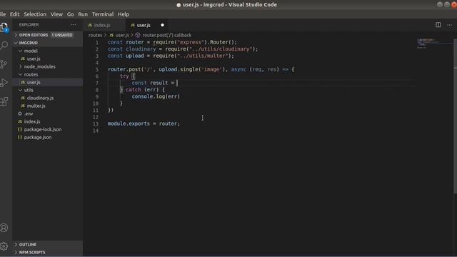Cloudinary Files/Images CRUD Operations Using Nodejs, Multer and MongoDB смотреть онлайн
