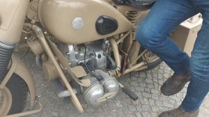 старт мотоцикла bmw r75 sahara. БМВ р 75