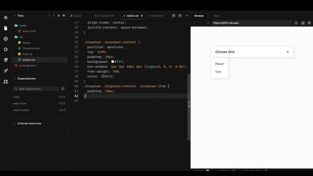 Custom Dropdown using React.js | REACT CUSTOM COMPONENT | #javascript смотреть онлайн