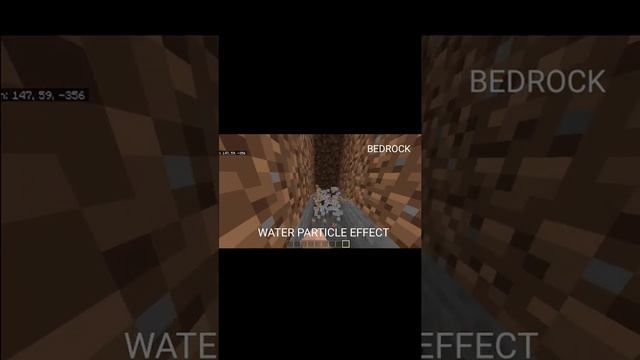 water particle effect minecraft java vs bedrock