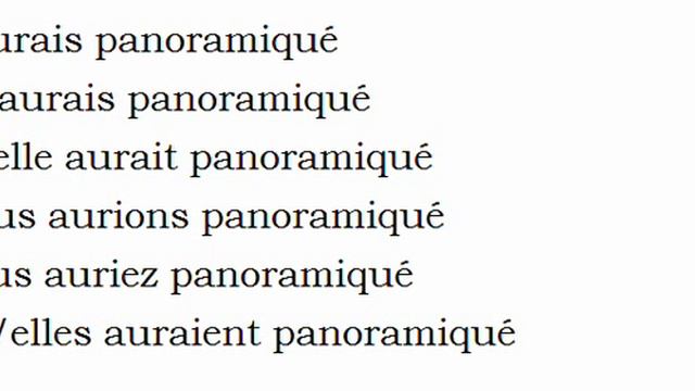 Изучение французского языка = Спряжение глаголов = Panoramiquer смотреть онлайн