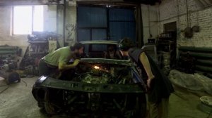 Запуск движка ЗиЛ-130 в Волге.