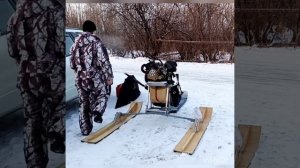 Аэросани складные помещаются в автомобиле homemade snowmobile