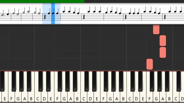 Gravity Falls Theme - EASY Piano Tutorial - Synthesia смотреть онлайн