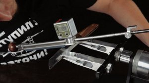 Заточка ножа ТР300 из дамаска Zladinox. Тест остроты дамасской стали.