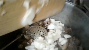 ЖАРЕНОЕ МЯСО С ЛУКОМ/ЖАРКОЕ В КАЗАНЕ