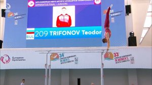 Teodor TRIFONOV (BUL) - 2020 junior Europeans, parallel bars final