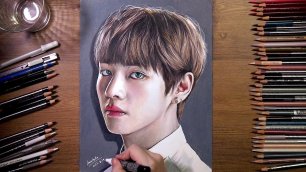 BTS  V (Tae Hyung) - colored pencil drawing   drawholic