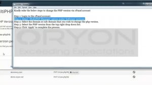 How to change the php version via cPanel?