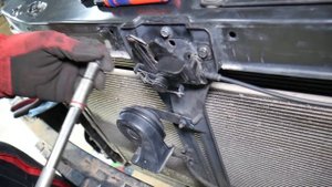 KIA OPTIMA AC CONDENSER REPLACEMENT REMOVAL, AC RADIATOR REPLACEMENT