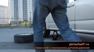 Лайфхак. Смена колёс и перепривязка (обучение) датчиков давления на Cadillac SRX 2007