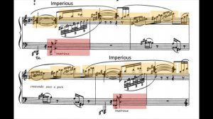 Scriabin Piano Sonata 7 (Themes Highlighted)