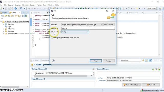 pull merge eclipse git смотреть онлайн