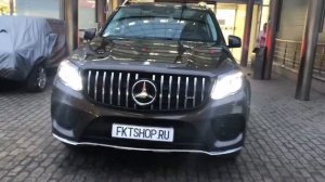 Установка решетки радиатора для Mercedes Benz GLS Решетка GT задний диффузор АМГ GLS63
