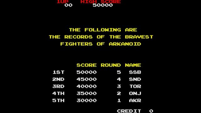 Arkanoid - 1986 - Taito - Arcade Game смотреть онлайн