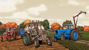 Farming Simulator 22 / Карта Кошмак / Внесение удобрений по пшенице МТЗ-80/50, ЮМЗ-6АКЛ