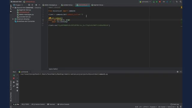 Make a Discord Bot with Python (Part 3: Commands) | Latest Discord Py Version