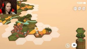 Я СОЗДАЛА ОЗЕРО "КОШАЧЬЯ ЛАПКА" | Dorfromantik асмр игра (asmr) | дорфромантик