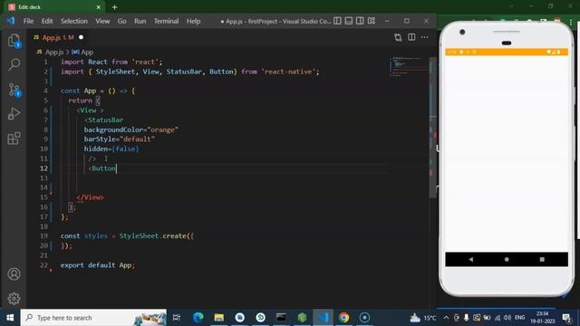 React Native tutorial #34 Status Bar смотреть онлайн