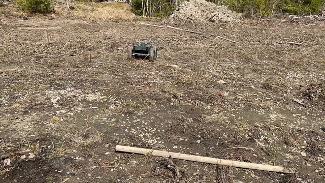 ROS controlled 4 wheel drive hoverboard bldc robot field stress test смотреть онлайн