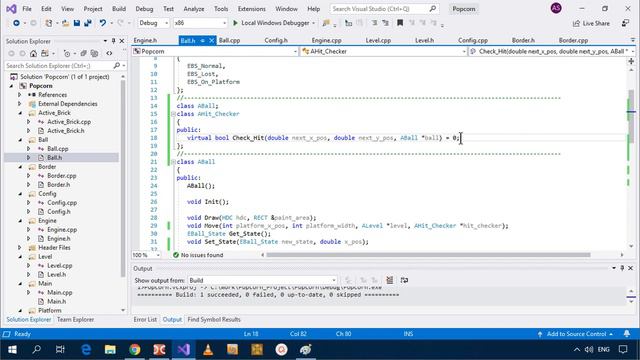 Базовый курс С++ Часть #24. Правильное движение мячика (720p) смотреть онлайн